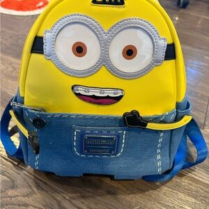 Lounge Fly Yellow and Blue Minions Otto Mini Backpack / Purse